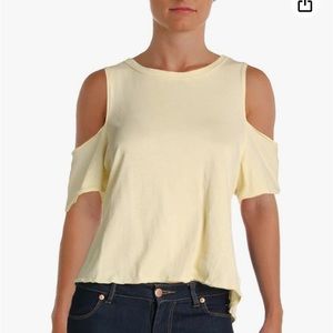 Free people Taurus Cold shoulder Basic T-shirt